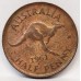 AUSTRALIA 1961 . HALF 1/2 PENNY . HIGH GRADE LUSTRE